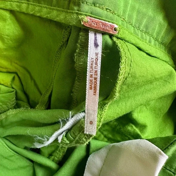 Free People brat green baggy trousers, women’s pants, size 0, - Picture 6 of 6
